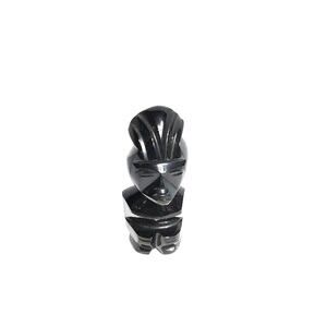Obsidian Onyx Aztec Mayan Figurine - 4.5" Home Decor